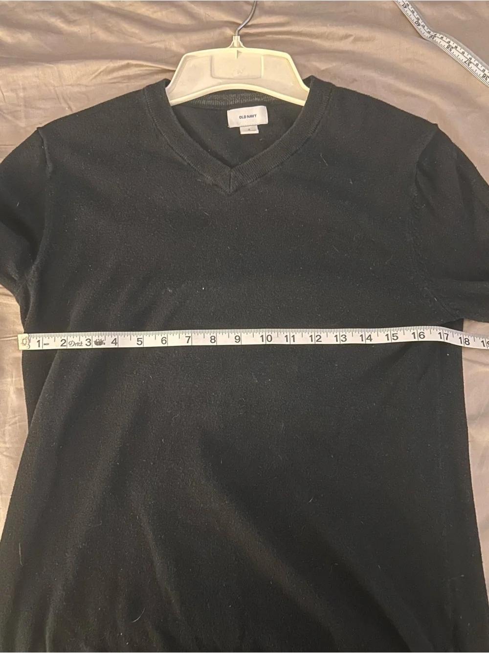 Men’s Black V-Neck Sweater | Small